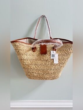 NWT L'Space Alfie Rafia Tote Bag Anthropologie Revolve Nordstom $179